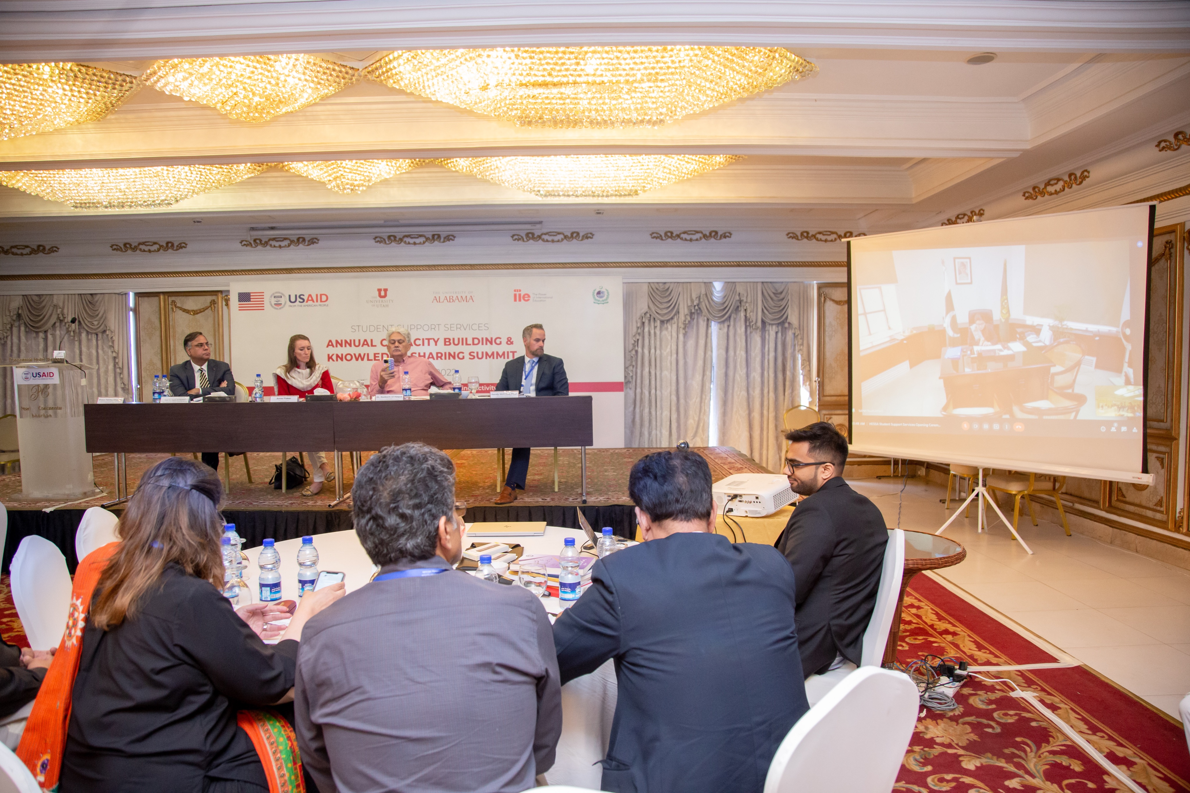 Sapm Shaza Fatima Khawaja virtually addressed US AID HESSA Project Session as Cheif Guest.